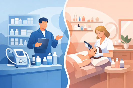Distribuidor especializado vs tienda estética para clínicas